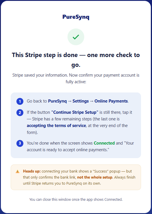 PureSynq checkpoint